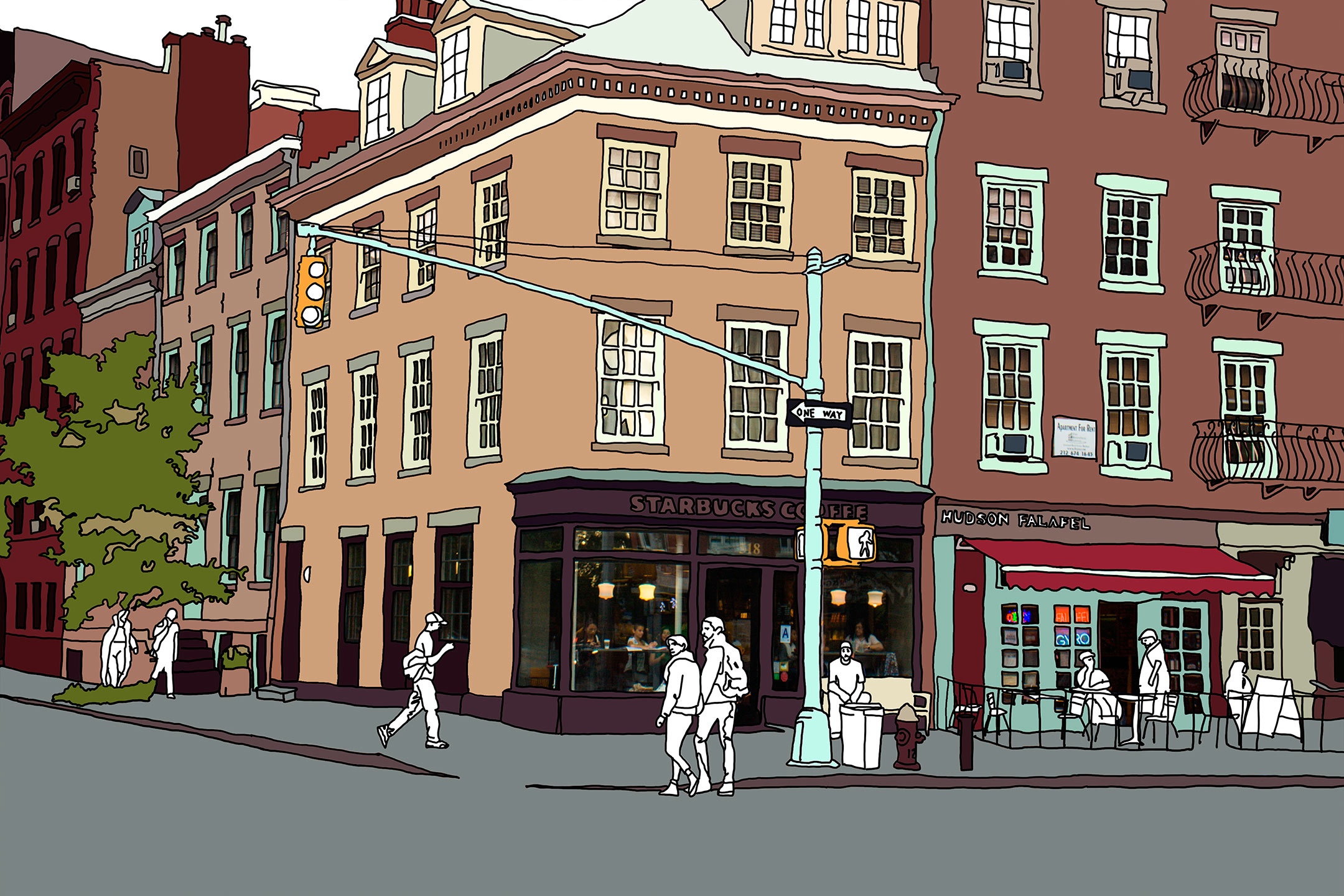 West Village Scene by Anastasia Parmson