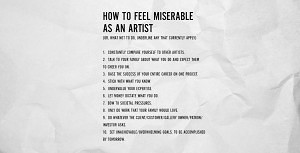 How To Feel Miserable As An Artist by Keri Smith